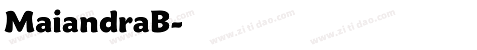 MaiandraB字体转换