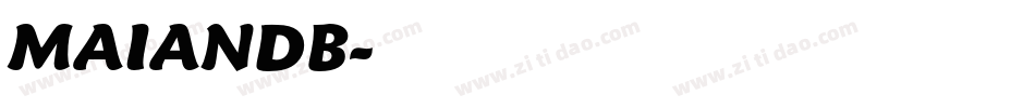MAIANDB字体转换