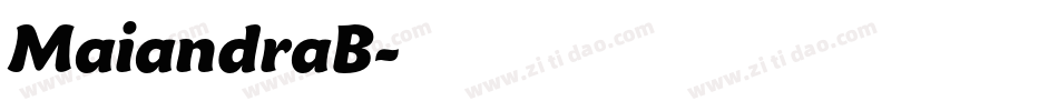 MaiandraB字体转换
