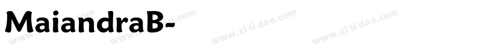 MaiandraB字体转换