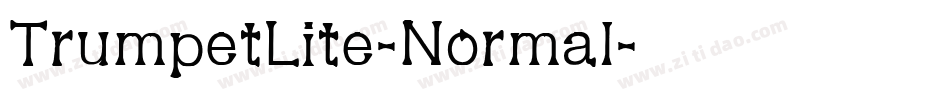 TrumpetLite-Normal字体转换