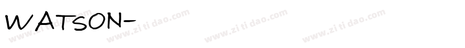 WATSON字体转换