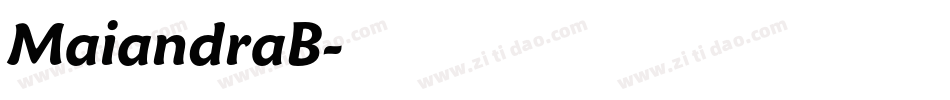 MaiandraB字体转换