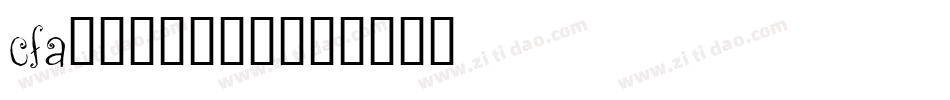 CFAnabelle字体转换