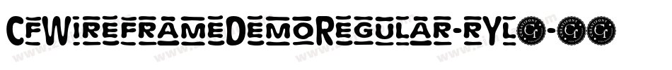 CfWireframeDemoRegular-rYl9字体转换