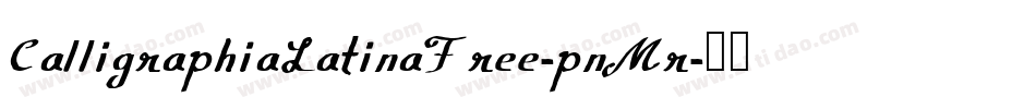 CalligraphiaLatinaFree-pnMr字体转换