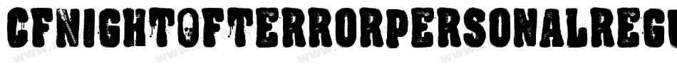 CfNightOfTerrorPersonalRegular-ALPOD字体转换