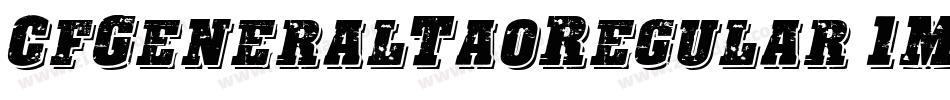 CfGeneralTaoRegular-1MvB字体转换