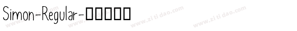 Simon-Regular字体转换