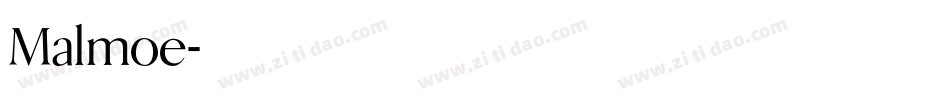 Malmoe字体转换