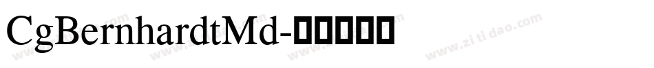 CgBernhardtMd字体转换