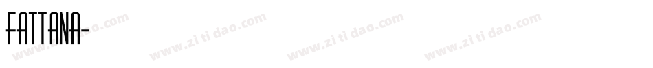 Fattana字体转换
