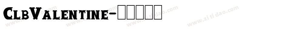 ClbValentine字体转换