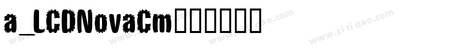 a_LCDNovaCm字体转换