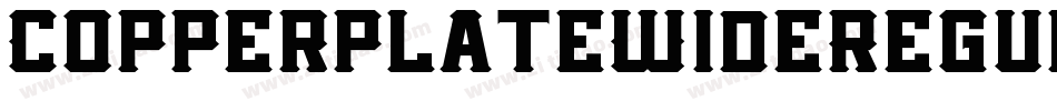 CopperplateWideRegul字体转换