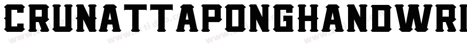 CruNattapongHandwrittenRegul-LydZ字体转换