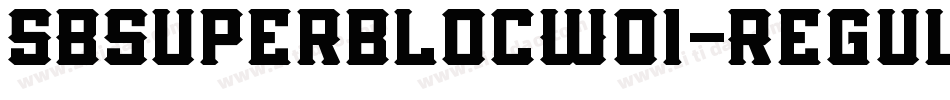SBSuperblocW01-Regul字体转换