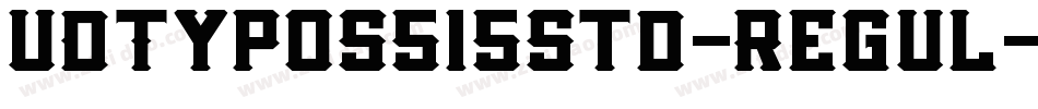 UDTypos515Std-Regul字体转换