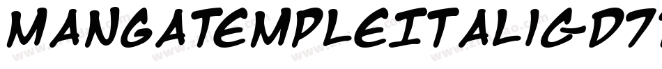 MangaTempleItalic-D71字体转换