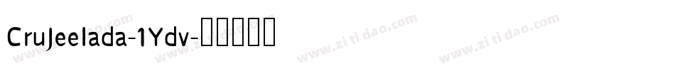 CruJeelada-1Ydv字体转换