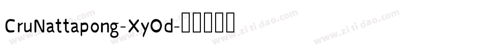 CruNattapong-XyOd字体转换