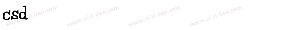 csd字库字体转换