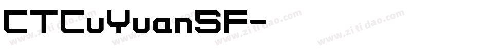 CTCuYuanSF字体转换