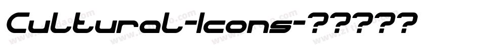 Cultural-Icons字体转换