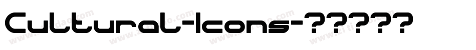 Cultural-Icons字体转换