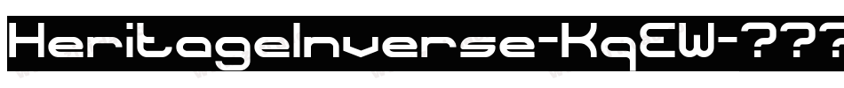 HeritageInverse-KqEW字体转换