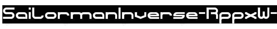 SailormanInverse-RppxW字体转换