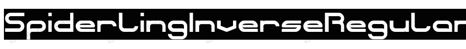 SpiderlingInverseRegular-8VKg字体转换