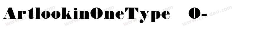 ArtlookinOneType_0字体转换