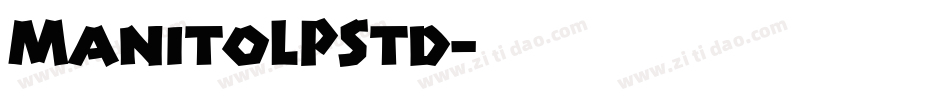 ManitoLPStd字体转换