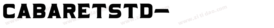 CabaretStd字体转换