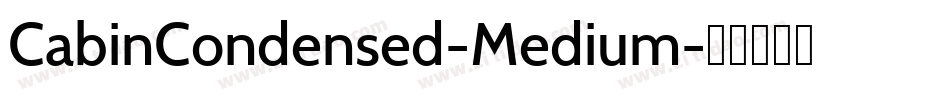 CabinCondensed-Medium字体转换