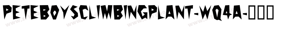 PeteBoysClimbingPlant-Wq4A字体转换
