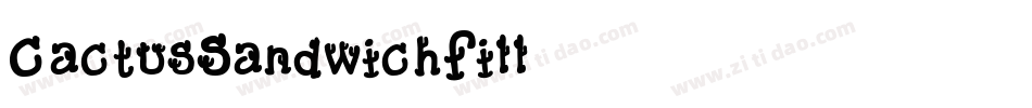 CactusSandwichFill字体转换