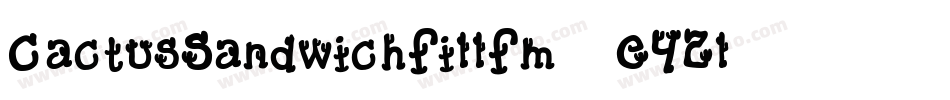 CactusSandwichFillFm-E42l字体转换
