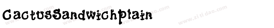 CactusSandwichPlain字体转换