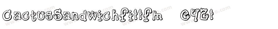 CactusSandwichFillFm-E42l字体转换