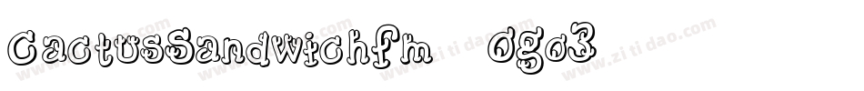 CactusSandwichFm-OGo3字体转换