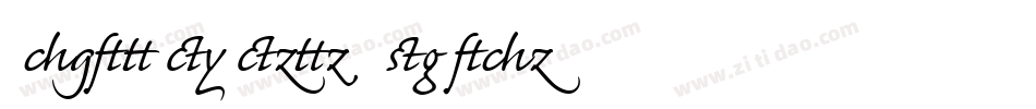CaflischScript-Regular字体转换