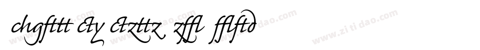 CaflischScriptPro-Bold字体转换