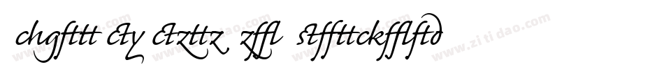CaflischScriptPro-Semibold字体转换