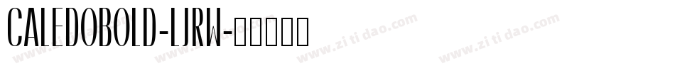 CaledoBold-ljRw字体转换