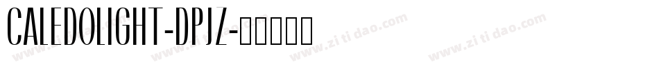 CaledoLight-dpjZ字体转换