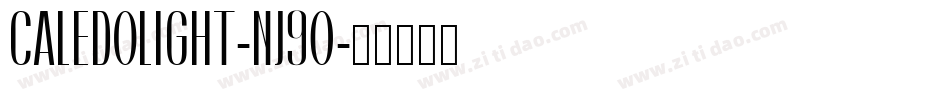 CaledoLight-nj9O字体转换
