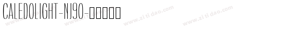 CaledoLight-nj9O字体转换