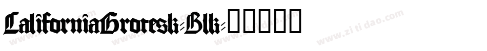 CaliforniaGrotesk-Blk字体转换